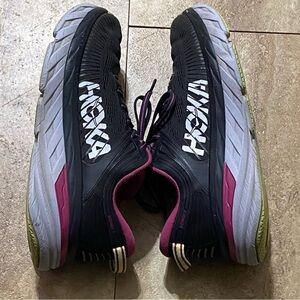 Hoka Women's Black and Pink Athletic Shoes